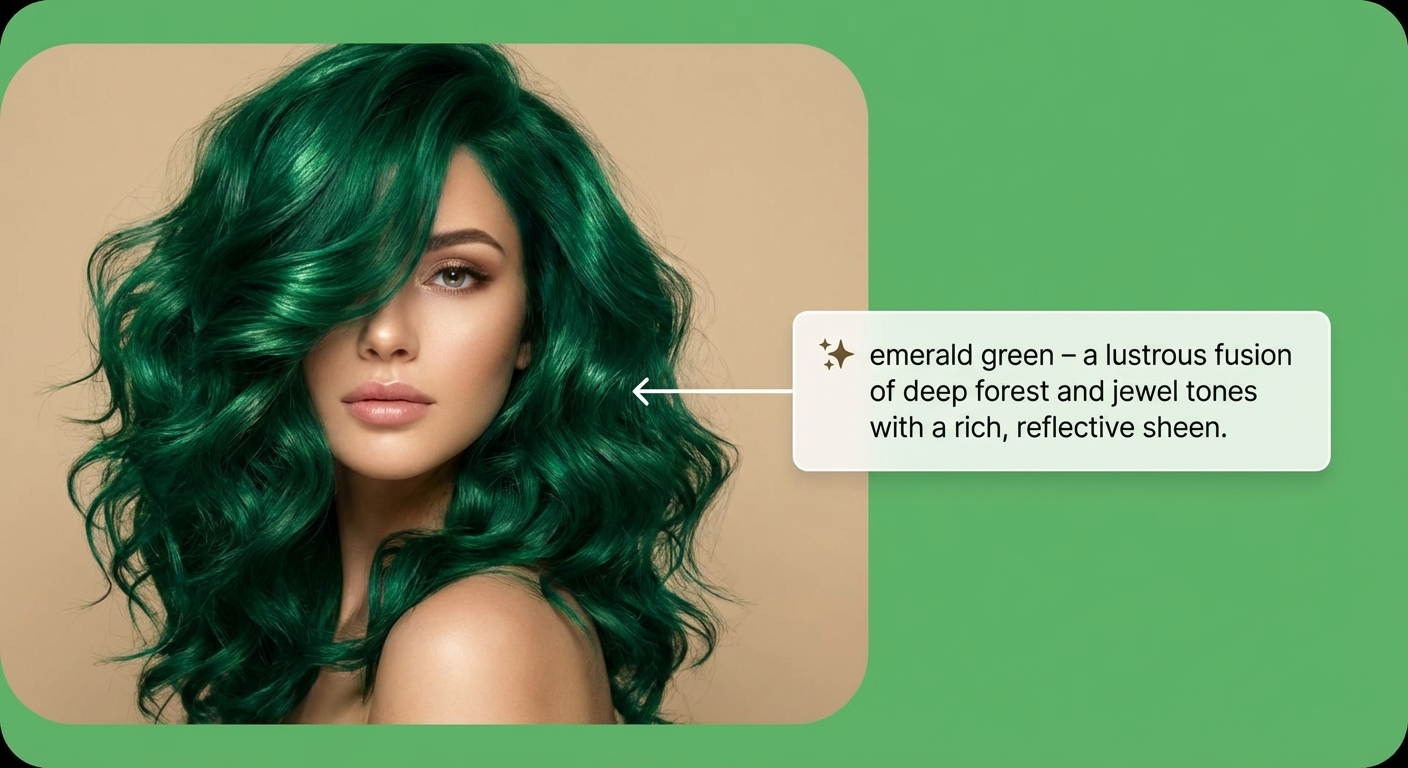 Interface showing image upload and text color prompt options